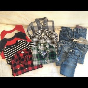 Toddler boys fall clothing lot